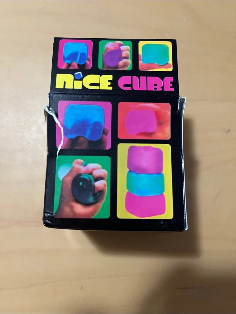 NiceCube Super Solid Squish! Blue Toy Cube